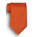 Orange Polyester Satin Tie